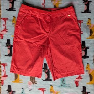 Trina Turk Pink Bermuda Shorts Lightweight Summer Essential